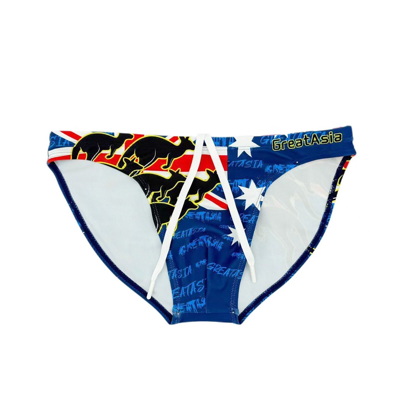 Men's Low-Rise Narrow-Side Printed Swim Briefs – 2026 Season